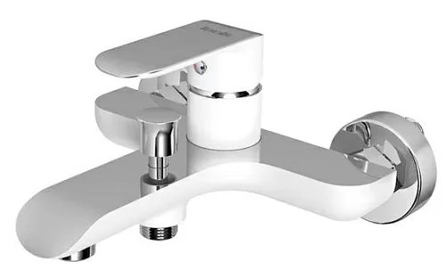 IDDIS, CALSB00i02WA Calipso Смеситель для ванны, белый глянцевый/хром