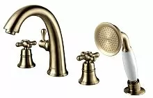 Lemark LM2841B Vintage Смеситель на борт ванны, встраиваемый, бронза