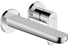 Hansgrohe 72528000 Rebris S Смеситель для раковины, настенный, 2 отверстия (внешняя часть), хром