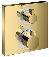 Hansgrohe 15714990 Ecostat Square Смеситель для душа, встраиваемый, золото