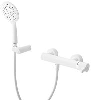 Cezares LEAF-D-BIO Смеситель для душа, с ручным душем/шлангом/держателем, белый матовый Cezares LEAF-D-BIO Смеситель для душа, с ручным душем/шлангом/держателем, белый матовый