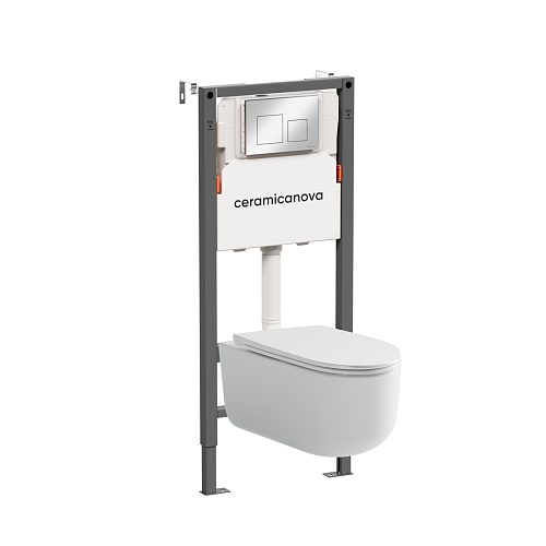 Ceramica Nova  CN4006_121002CH Комплект: Унитаз, Инсталляция, Кнопка смыва