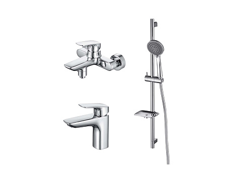 Aquatek AQ1030CR Вега Комплект для ванной Set 3 в 1 (AQ1010CR + AQ1040CR + AQ2011CR), хром Aquatek AQ1030CR Вега Комплект для ванной Set 3 в 1 (AQ1010CR + AQ1040CR + AQ2011CR), хром
