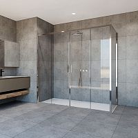 Vincea VSR-1G21020CL Garda Душевой уголок 200х100 см, профиль хром/стекло прозрачное