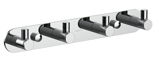 Aquatek AQ4123CR Европа Планка с 4 крючками, хром купить в интернет-магазине Сквирел