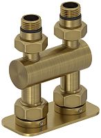 Сунержа 051-1537-1234 Модуль 2х1/2" прямой EU50, состаренная латунь