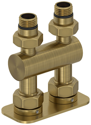 Сунержа 051-1537-1234 Модуль 2х1/2" прямой EU50, состаренная латунь Сунержа 051-1537-1234 Модуль 2х1/2" прямой EU50, состаренная латунь