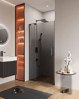 Cezares Slider SLIDER-B-1-100/110-GRIGIO-GM Душевая дверь в нишу