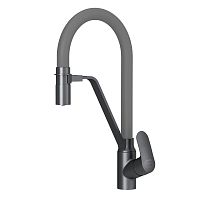 AM.PM F8007825 Like, Смеситель для кухни с каналом для питьевой воды/гибким изливом, черный/серый