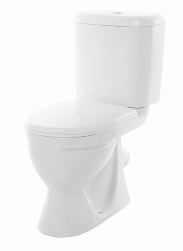 Sanita WC.CC/Standart/1-P/WHT.G/S1 Стандарт Унитаз-компакт напольный 38х61 см, с сиденьем, белый S1