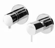 Cezares LEAF-VDIM3-L-01 Встраиваемый однорычажный смеситель с поворотном переключателем на 3 выхода, исполнение хром