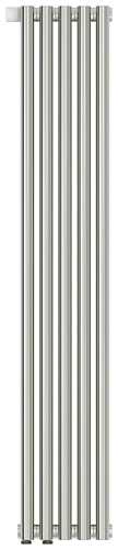 Сунержа 7000-0320-1205 Эстет-0 Радиатор отопительный н/ж EU50 левый 1200х225 мм/ 5 секций, серая белка (RAL 7000)
