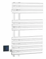 Boheme 723-MW Venturo Полотенцесушитель электрический, сухой, 50x80 см, белый матовый