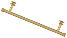 Сунержа 032-2012-0370 Полка прямая (L - 370 мм) н/ж для ДР Сунержа, матовое золото