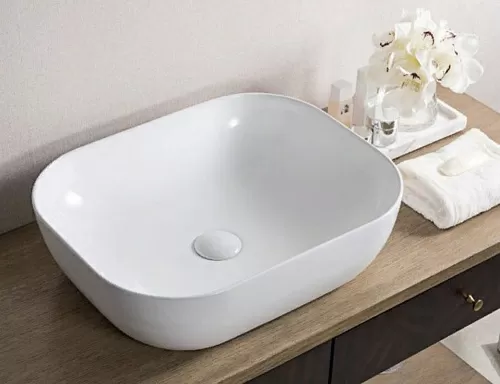 BelBagno BB1302 Раковина накладная керамическая 50х40 см, белая