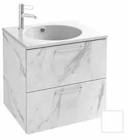 Jacob Delafon EB2520-R5-N18 Мебель для раковины-столешницы, 60 см, 2 ящика, меламин, белый, ручки хром купить  в интернет-магазине Сквирел