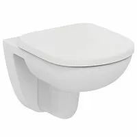 Ideal Standard T328801+T679901 Tempo Унитаз подвесной 37х48 см с сиденьем, короткая проекция, белый