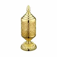 Migliore 26161 Luxor Баночка на ножке, ажурная с крышкой, золото купить  в интернет-магазине Сквирел