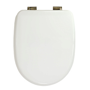 Migliore 20953 Gianeta Крышка-сиденье для унитазa, микролифт, белый/бронза