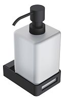 Boheme 10957-B Q Диспенсер для жидкого мыла, настенный, черный матовый купить  в интернет-магазине Сквирел