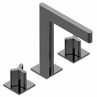 THG U7G-D24-151 ICON-X METAL Смеситель для раковины на 3 отверстия, с донным клапаном, цвет Aranja (black nickel)