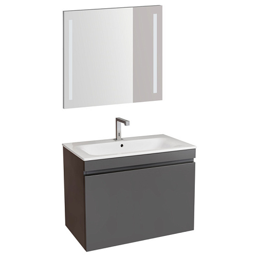 Geberit 529.916.JK.8 RENOVA PLAN Комплект мебели 80 см для ванны, темно-серый матовый снято с производства