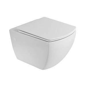 BelBagno BB514CHR Carina Чаша подвесного унитаза 36х51 см, безободкового, белая