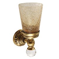 Migliore ML.CRS-60.202.BR CRISTALIA Cтакан настенный, стекло,бронза,SWAROVSKI