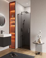Cezares Slider SLIDER-B-1-80/90-GRIGIO-GM Душевая дверь в нишу