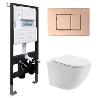 Abber BEQUEM AC1100T-AC0105-AC0120RG Инсталляция с подвесным унитазом