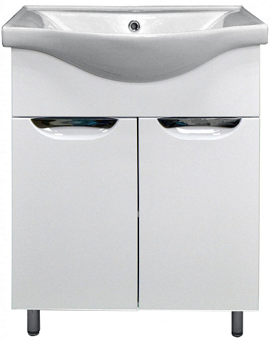 Loranto CS00070300 Стиль Тумба с раковиной, напольная, 60х28 см, белая купить  в интернет-магазине Сквирел