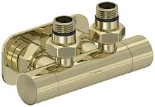 Сунержа 020-1416-1234 Вентиль 2х1/2" угловой скрытый-скрытый EU50, шампань