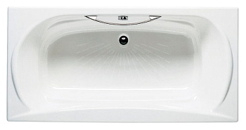Roca 2325G000R Akira Чугунная ванна 170х85 см, с отверстиями под ручки, белая