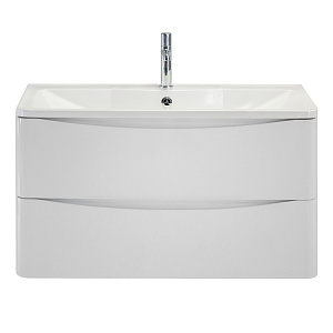BelBagno ACQUA-1000-2C-SO-BL База под раковину 100х45 см, подвесная, Bianco Lucido (белый глянец)