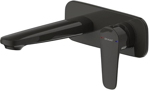 Bravat P8173218BW-ENG Source Смеситель для раковины встраиваемый, черный