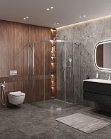 Cezares MOLVENO-R-11-90+30-C-Cr-IV Душевой уголок