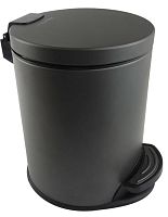 Aquatek AQ4016MB Вега Корзина для мусора с педалью 5 л, черный матовый