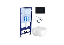 Aquatek Дива SET AQUATEK ДИВА-012 4в1 Комплект: Унитаз, Инсталляция, Кнопка смыва