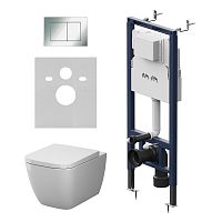 AM.PM GEM IS130251.901901 Комплект: Унитаз, Инсталляция, Кнопка смыва