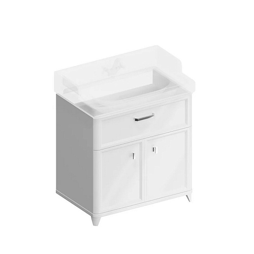 KERAMA MARAZZI Pompei PO.M.80.1\WHT Тумба купить  в интернет-магазине Сквирел