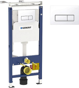 Geberit 458.125.11.1 DUOFIX PLATTENBAU Комплект монтажный для унитаза, с кнопкой белой