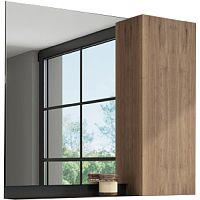 Comforty 00-00004147987 Кельн Зеркальный шкаф 90х80 см, дуб темный