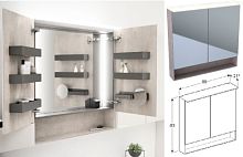 Сет № 1867 500.646.00.2, Шкаф зеркальный