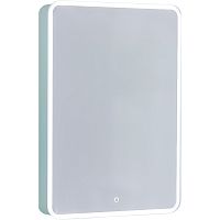 Jorno Pas.03.60/BL Pastel Зеркало-шкаф 60х85 см, с подсветкой, бирюзовый бриз