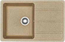 Акватон 1A712832AD220 Аманда Мойка для кухни 78х51 см, с крылом, песочная