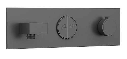 Vincea VSCV-422TGM Смеситель для душа, двухфункциональный, термостатический, вороненая сталь