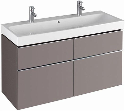 Geberit iCon 840422000 Шкафчик под раковину 1190x620x477 мм, платина, глянец, лак купить  в интернет-магазине Сквирел