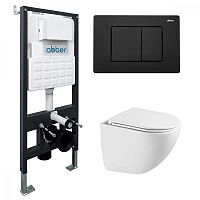 Abber BEQUEM AC1131TC-AC0105-AC0120MB Инсталляция с подвесным унитазом