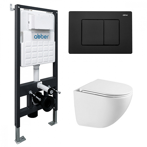 Abber BEQUEM AC1131TC-AC0105-AC0120MB Инсталляция с подвесным унитазом