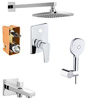 Azario AZ-15680711 Treya Комплект со смесителем для душа, хром